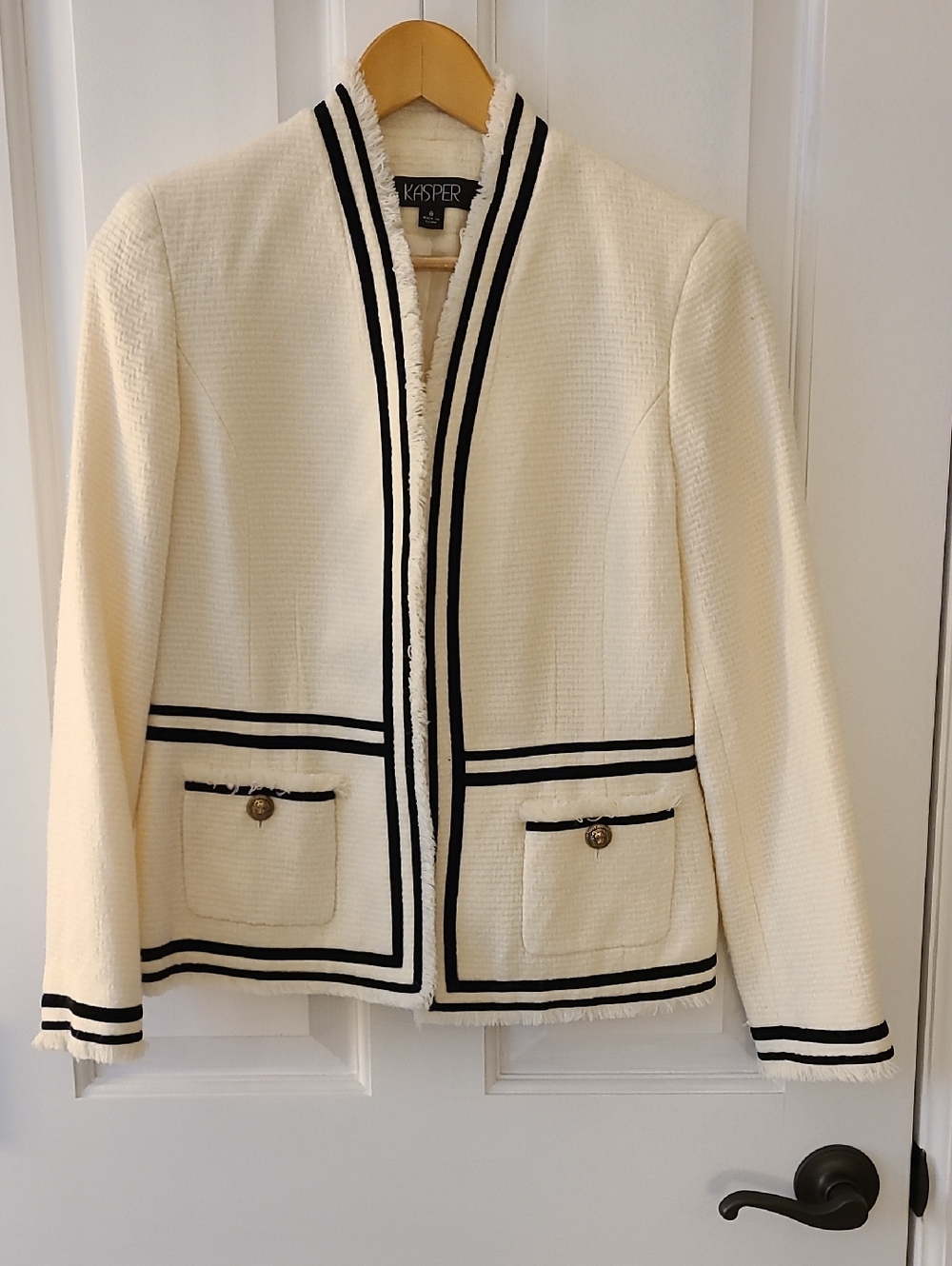 Vintage Lady's Jacket with Velvet Trim